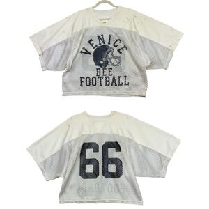 Vintage Goodman Venice Beach Bee Football Practice Jersey Mesh Adult L XL 80s